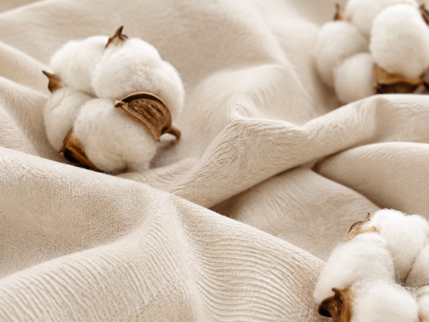 Organic Cotton plant and its woven fabric