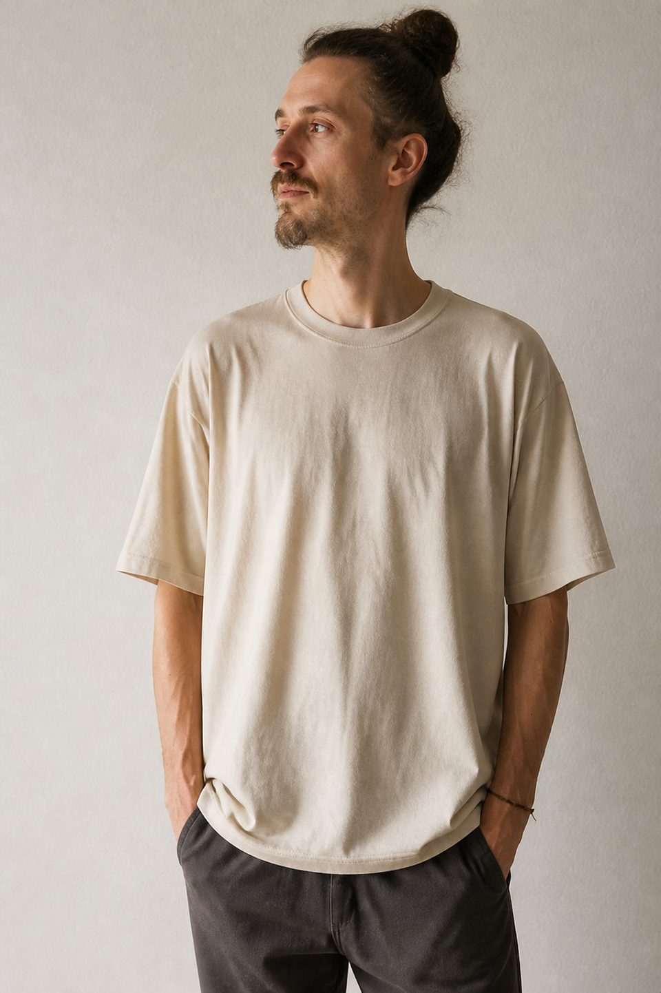 Relaxed natural hemp-blend T-shirt